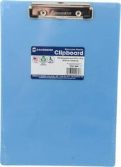 Saunders - 12-1/2 Inch Long x 9 Inch Wide x 1/2 Inch High, Clip Board - Ice Blue - Benchmark Tooling