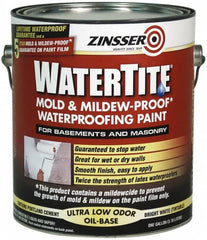 Zinsser - 1 Gal Bright White Semi Gloss Finish Latex Paint - 75 Sq Ft per Gal, Interior/Exterior, <400 gL VOC Compliance - Benchmark Tooling
