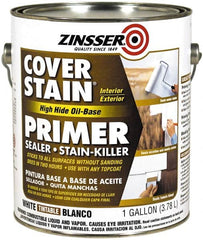 Zinsser - 1 Gal Flat White Primer - 300 to 400 Sq Ft Coverage, 347 gL Content, Quick Drying - Benchmark Tooling