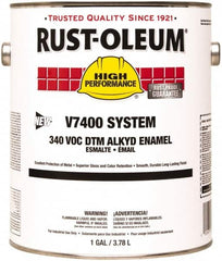 Rust-Oleum - 1 Gal Almond Gloss Finish Alkyd Enamel Paint - 230 to 425 Sq Ft per Gal, Interior/Exterior, Direct to Metal, <340 gL VOC Compliance - Benchmark Tooling