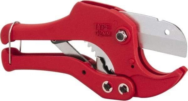 Value Collection - 1/8" to 1-5/8" Pipe Capacity, Pipe Cutter - Cuts Plastic - Benchmark Tooling