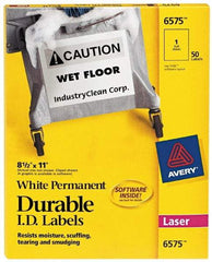 AVERY - 11" Long, White Paper Name Badge Labels - For Laser Printers - Benchmark Tooling