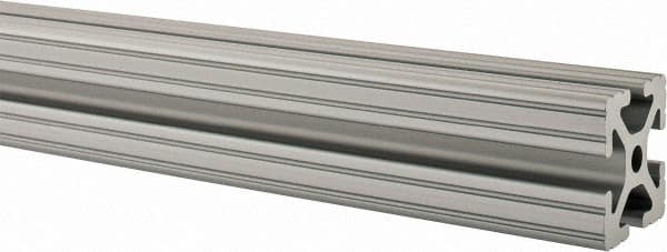 80/20 Inc. - 48 Inches Long x 1-1/2 Inches Wide x 1-1/2 Inches High, T Slotted Aluminum Extrusion - 1.154 Square Inches, Clear Anodized Finish - Benchmark Tooling