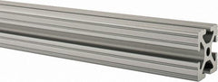 80/20 Inc. - 48 Inches Long x 1-1/2 Inches Wide x 1-1/2 Inches High, T Slotted Aluminum Extrusion - 1.154 Square Inches, Clear Anodized Finish - Benchmark Tooling