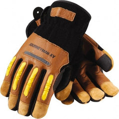 PIP - Size L Leather/Spandex/Lycra/Kevlar Work Gloves - DuPont Kevlar Lining, - Benchmark Tooling