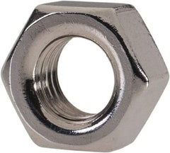 Value Collection - M7x1.00 Metric Coarse Stainless Steel Right Hand Hex Nut - 11mm Across Flats, 5.5mm High, Uncoated - Benchmark Tooling