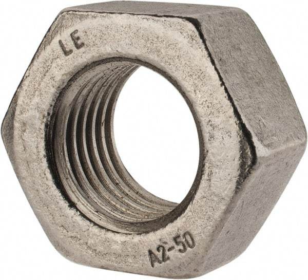 Value Collection - M36x4.00 Metric Coarse Stainless Steel Right Hand Hex Nut - 55mm Across Flats, 29mm High, Uncoated - Benchmark Tooling