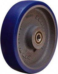 Hamilton - 8 Inch Diameter x 2 Inch Wide, Polyurethane Mold on to Cast Iron Center Caster Wheel - 1,200 Lb. Capacity, 2-1/4 Inch Hub Length, 1/2 Inch Axle Diameter, Sealed Precision Ball Bearing - Benchmark Tooling