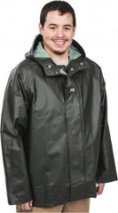 Helly Hansen - Size L, Green, Rain Jacket - 40-42" Chest, - Benchmark Tooling
