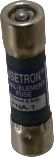 Cooper Bussmann - 250 VAC, 1 Amp, Time Delay Pin Indicator Fuse - Fuse Holder Mount, 1-1/2" OAL, 10 at 125 V kA Rating, 13/32" Diam - Benchmark Tooling