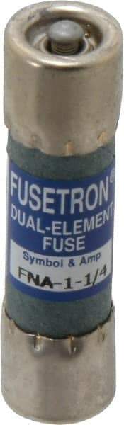 Cooper Bussmann - 250 VAC, 1.25 Amp, Time Delay Pin Indicator Fuse - Fuse Holder Mount, 1-1/2" OAL, 10 at 125 V kA Rating, 13/32" Diam - Benchmark Tooling