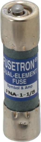 Cooper Bussmann - 250 VAC, 1.13 Amp, Time Delay Pin Indicator Fuse - Fuse Holder Mount, 1-1/2" OAL, 10 at 125 V kA Rating, 13/32" Diam - Benchmark Tooling