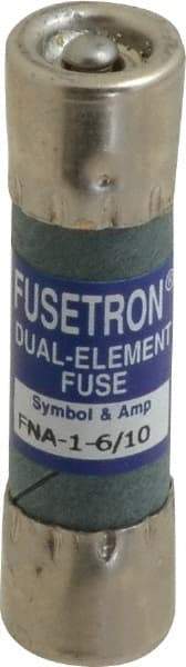 Cooper Bussmann - 250 VAC, 1.6 Amp, Time Delay Pin Indicator Fuse - Fuse Holder Mount, 1-1/2" OAL, 10 at 125 V kA Rating, 13/32" Diam - Benchmark Tooling