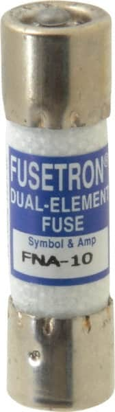 Cooper Bussmann - 125 VAC, 10 Amp, Time Delay Pin Indicator Fuse - Fuse Holder Mount, 1-1/2" OAL, 10 at AC kA Rating, 13/32" Diam - Benchmark Tooling