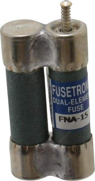 Cooper Bussmann - 125 VAC, 15 Amp, Time Delay Pin Indicator Fuse - Fuse Holder Mount, 1-1/2" OAL, 10 at AC kA Rating, 13/32" Diam - Benchmark Tooling