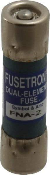 Cooper Bussmann - 250 VAC, 2 Amp, Time Delay Pin Indicator Fuse - Fuse Holder Mount, 1-1/2" OAL, 10 at 125 V kA Rating, 13/32" Diam - Benchmark Tooling