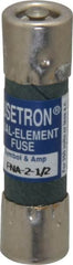 Cooper Bussmann - 250 VAC, 2.5 Amp, Time Delay Pin Indicator Fuse - Fuse Holder Mount, 1-1/2" OAL, 10 at 125 V kA Rating, 13/32" Diam - Benchmark Tooling