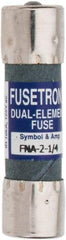 Cooper Bussmann - 250 VAC, 2.25 Amp, Time Delay Pin Indicator Fuse - Fuse Holder Mount, 1-1/2" OAL, 10 at 125 V kA Rating, 13/32" Diam - Benchmark Tooling