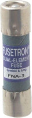 Cooper Bussmann - 250 VAC, 3 Amp, Time Delay Pin Indicator Fuse - Fuse Holder Mount, 1-1/2" OAL, 10 at 125 V kA Rating, 13/32" Diam - Benchmark Tooling