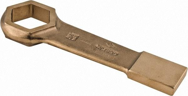 Ampco - 2-3/8" 6 Point Striking Box Wrench - Single End, 12-1/4" OAL, Aluminum Bronze - Benchmark Tooling