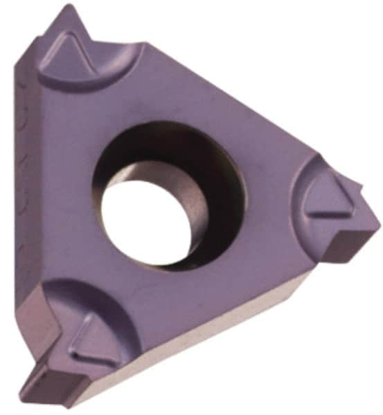 Hertel - 16IL Internal Left Hand ISO Laydown Threading Insert - Grade HG225TR, TiAlN Coated Carbide, 3/8" Inscribed Circle - Benchmark Tooling