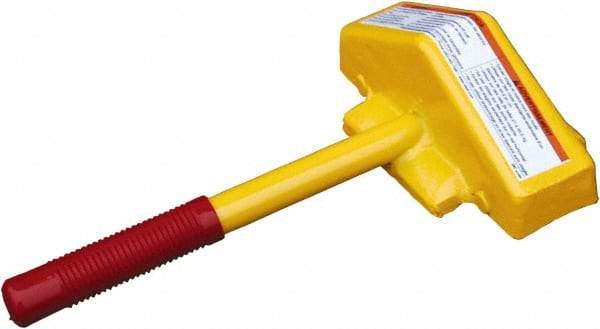 Vestil - 7-1/2" Wide x 3-13/16" High x 12-3/4" Deep, Steel Wheel Chock - Benchmark Tooling