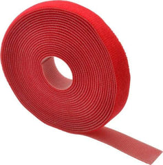 SpeedTech - 15' Long Red Nylon & Polyethylene Hook & Loop Strap - 50 Lb Tensile Strength - Benchmark Tooling