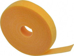 SpeedTech - 15' Long Yellow Nylon & Polyethylene Hook & Loop Strap - 50 Lb Tensile Strength - Benchmark Tooling