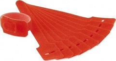 SpeedTech - 6" Long Orange Nylon & Polyethylene Hook & Loop Strap - 40 Lb Tensile Strength - Benchmark Tooling