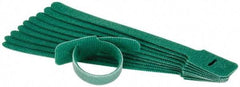 SpeedTech - 8" Long Green Nylon & Polyethylene Hook & Loop Strap - 40 Lb Tensile Strength - Benchmark Tooling