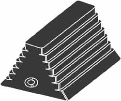 NMC - 10" Wide x 6" High x 8" Deep, Rubber Wheel Chock - Benchmark Tooling
