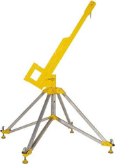 Gemtor - Confined Space Entry & Retrieval Bases & Booms Type: Portable Quadpod w/Rotating Boom Maximum Height (Inch): 90 - Benchmark Tooling