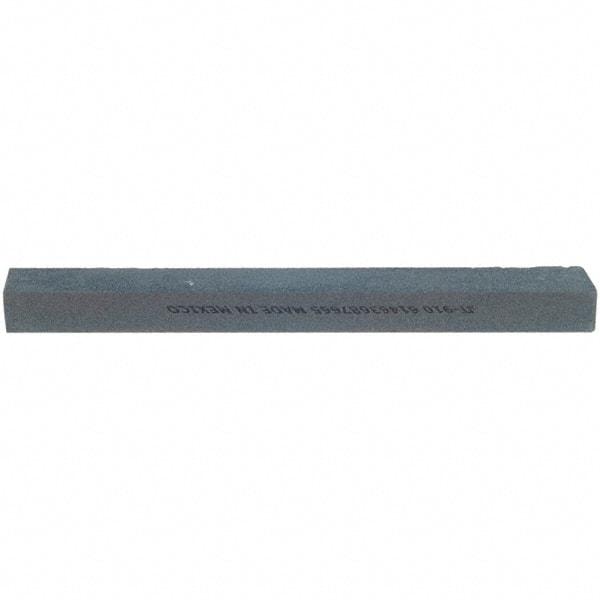 Norton - 10" Long x 1-1/4" Wide x 3/4" Thick, Silicon Carbide Sharpening Stone - Flat, Medium Grade - Benchmark Tooling