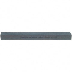 Norton - 10" Long x 1-1/4" Wide x 3/4" Thick, Silicon Carbide Sharpening Stone - Flat, Medium Grade - Benchmark Tooling