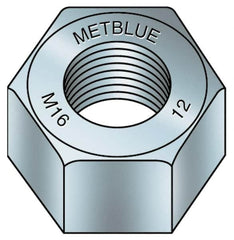 Value Collection - M36x4.00 Metric Coarse Steel Right Hand Hex Nut - 55mm Across Flats, 29mm High, Metric Blue Finish - Benchmark Tooling