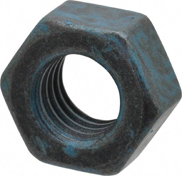 Value Collection - M8x1.25 Metric Coarse Steel Right Hand Hex Nut - 13mm Across Flats, 6.5mm High, Metric Blue Finish - Benchmark Tooling