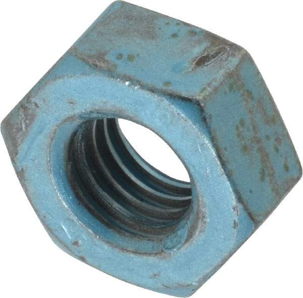 Value Collection - M10x1.50 Metric Coarse Steel Right Hand Hex Nut - 17mm Across Flats, 8mm High, Metric Blue Finish - Benchmark Tooling