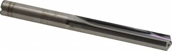 Kennametal - 3/8", 130° Point, Solid Carbide Straight Flute Drill Bit - Benchmark Tooling