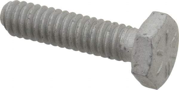 Armor Coat - 1/4-20 UNC, 1" Length Under Head Hex Head Cap Screw - Fully Threaded, Grade 8 Steel, 7/16" Hex - Benchmark Tooling