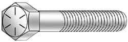 Armor Coat - 1/2-20 UNF, 6" Length Under Head Hex Head Cap Screw - Partially Threaded, Grade 8 Steel, 3/4" Hex - Benchmark Tooling