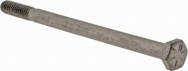 Armor Coat - 1/4-20 UNC, 4" Length Under Head Hex Head Cap Screw - Partially Threaded, Grade 8 Steel, 7/16" Hex - Benchmark Tooling