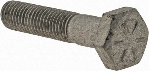 Armor Coat - 1/4-28 UNF, 1-1/4" Length Under Head Hex Head Cap Screw - Partially Threaded, Grade 8 Steel, 7/16" Hex - Benchmark Tooling