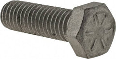 Armor Coat - 3/8-16 UNC, 1-1/4" Length Under Head Hex Head Cap Screw - Fully Threaded, Grade 8 Steel, 9/16" Hex - Benchmark Tooling