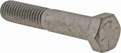 Armor Coat - 7/16-14 UNC, 2-1/2" Length Under Head Hex Head Cap Screw - Partially Threaded, Grade 8 Steel, 5/8" Hex - Benchmark Tooling