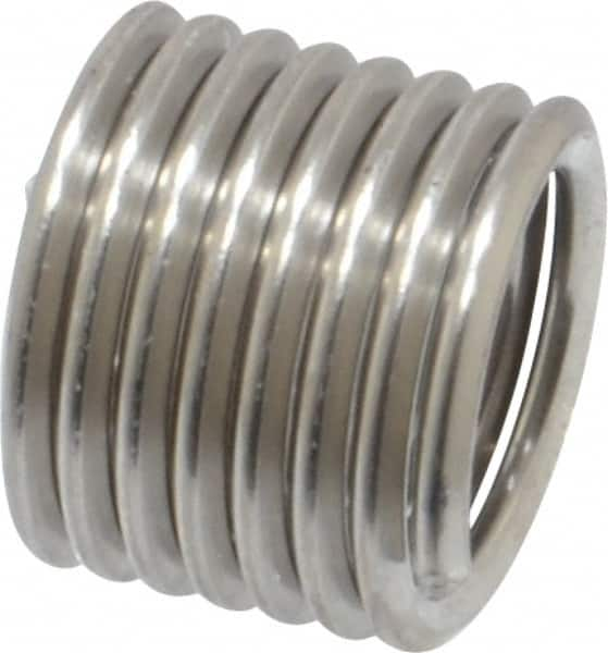 Recoil - M8x1.25 Metric Coarse, 12" OAL, Free Running Helical Insert - 7-3/8 Free Coils, Tanged, Stainless Steel, 1-1/2D Insert Length - Benchmark Tooling