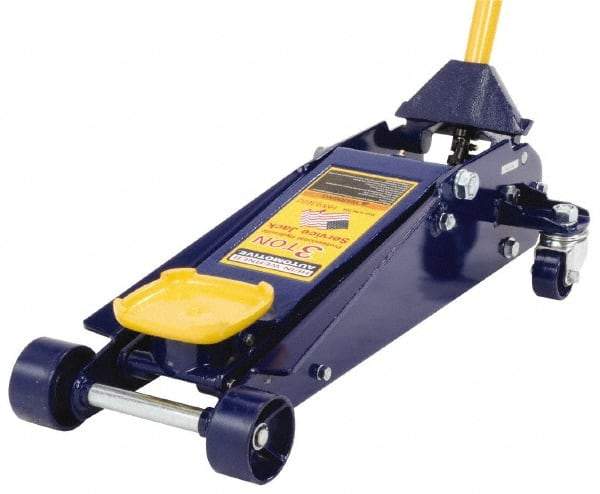 Omega Lift Equipment - 3 Ton Capacity Service Floor Jack - 4 to 23" High - Benchmark Tooling