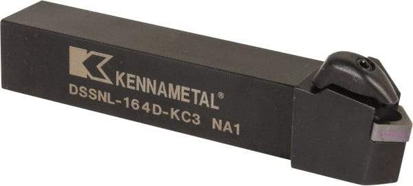 Kennametal - DSSN, Left Hand Cut, 45° Lead Angle, 1" Shank Height x 1" Shank Width, Negative Rake Indexable Turning Toolholder - 6" OAL, SN..43. Insert Compatibility, Series Kenclamp - Benchmark Tooling