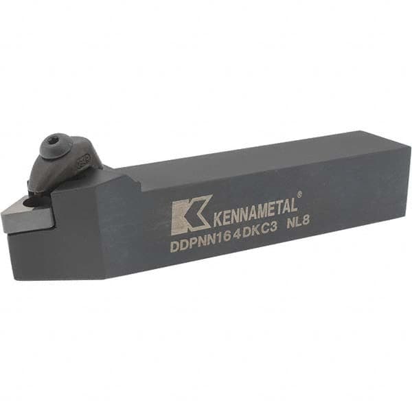 Kennametal - DDPN, Neutral Cut, 0° Lead Angle, 1" Shank Height x 1" Shank Width, Negative Rake Indexable Turning Toolholder - 6" OAL, DN..43. Insert Compatibility, Series Kenclamp - Benchmark Tooling