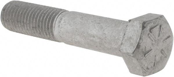 Armor Coat - 3/4-10 UNC, 4" Length Under Head Hex Head Cap Screw - Partially Threaded, Grade 8 Steel, 1-1/8" Hex - Benchmark Tooling