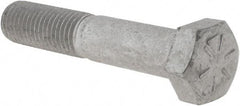 Armor Coat - 3/4-10 UNC, 4" Length Under Head Hex Head Cap Screw - Partially Threaded, Grade 8 Steel, 1-1/8" Hex - Benchmark Tooling